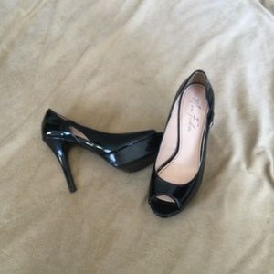 Marc Fisher Peep Toe Patent Leather 8